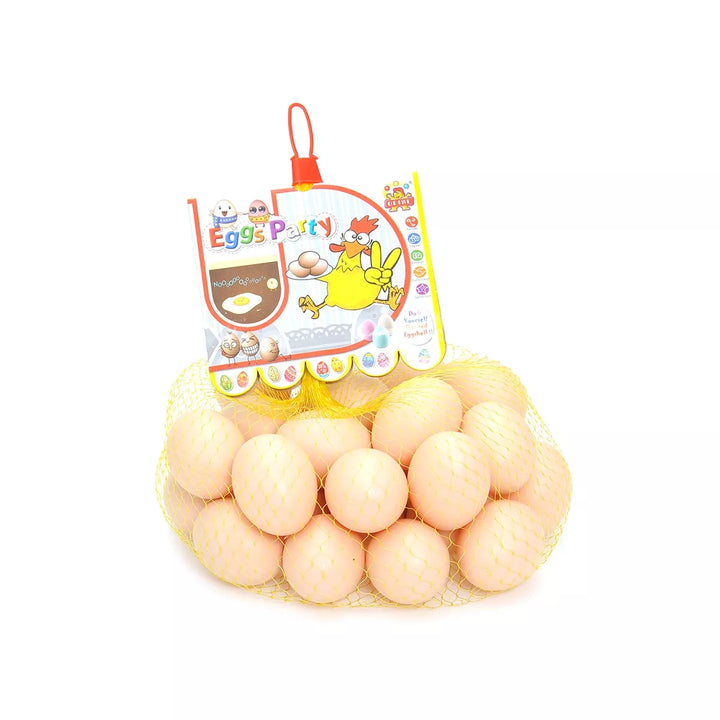 Link Worldwide Bag of Realistic Chicken Eggs Toy Food Playset (Pack of 30 Fake Eggs)