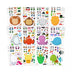 SYNCFUN 36 Pcs 10" Animal Mix and Match Make-A-Face Sticker Sheets Kids DIY Kits, Animals Kids Party Favor Supplies Craft