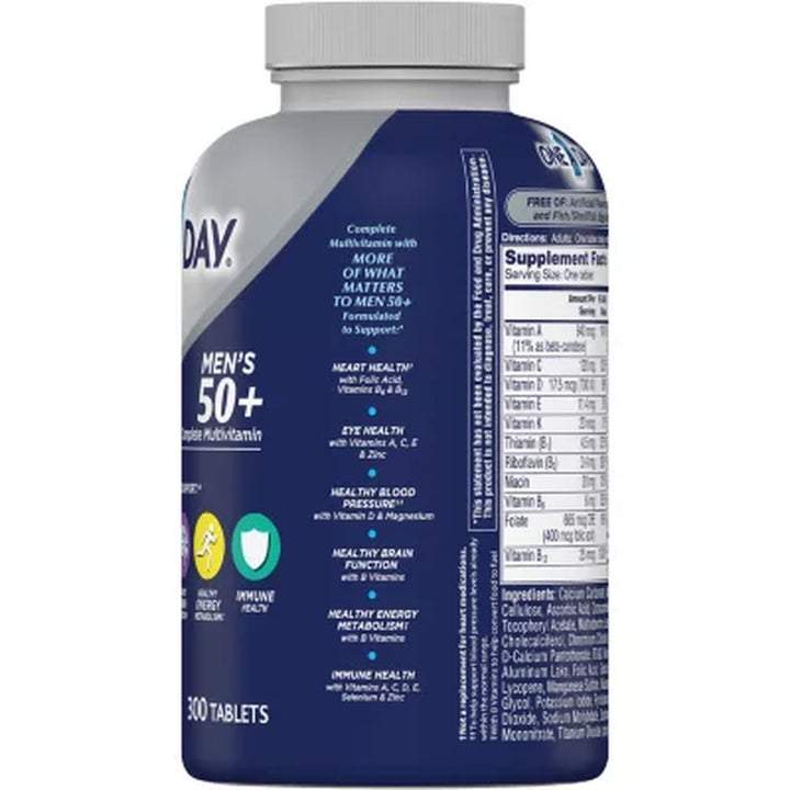 One a Day Men'S 50+ Healthy Advantage Multivitamin Tablets 300 Ct.