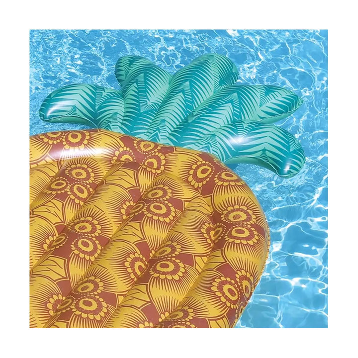 Swimline Giant Inflatable Unique Print Tropical Pineapple Pool Float | 90649