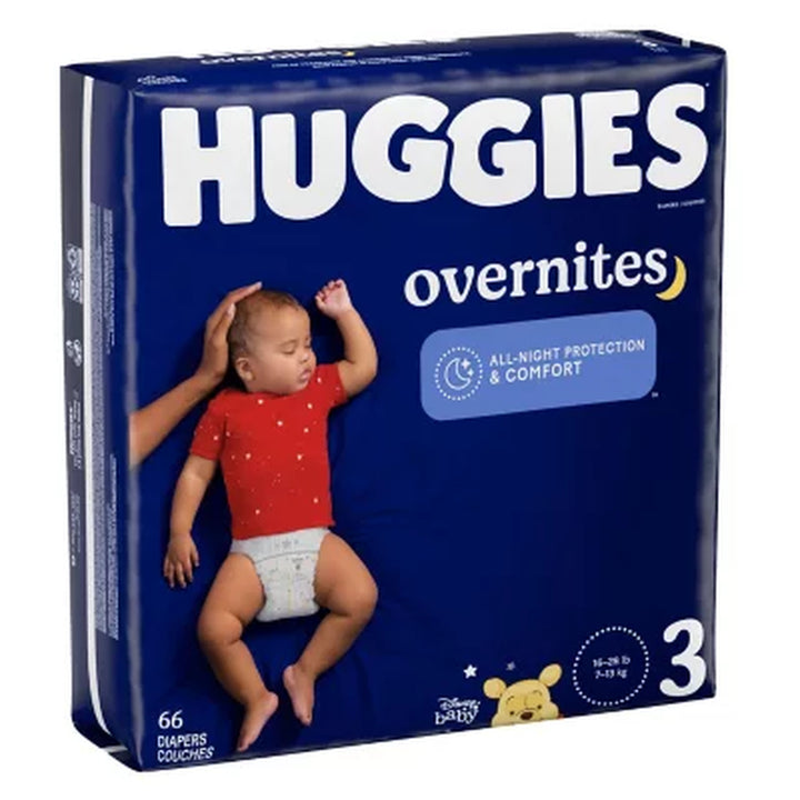 Huggies Overnites Nighttime Baby Diapers Sizes: 3-7