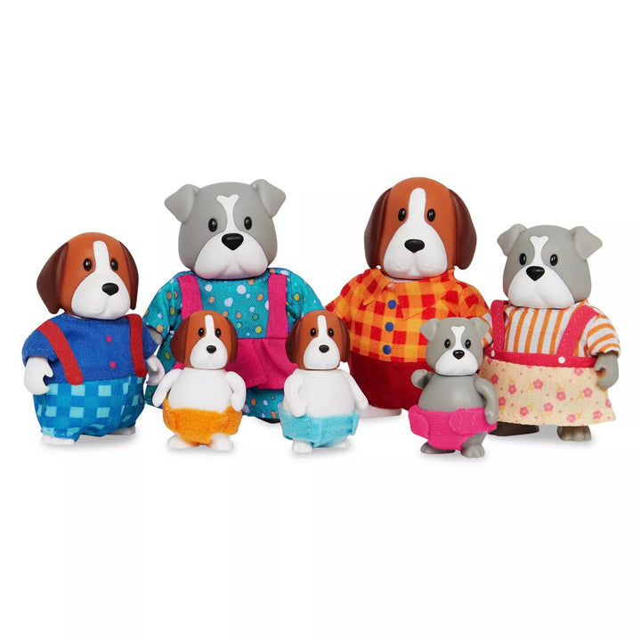 Li'L Woodzeez Digglesby Dog Family Small Figurine Set