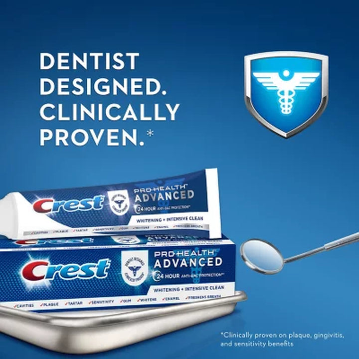 Crest Pro-Health Advanced Whitening + Intensive Clean Toothpaste, 5.8 Oz., 5 Pk.