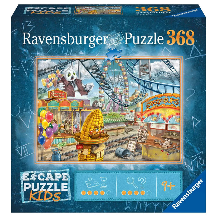 Ravensburger ESCAPE Puzzle KIDS: Amusement Park Plight Jigsaw Puzzle - 368Pc