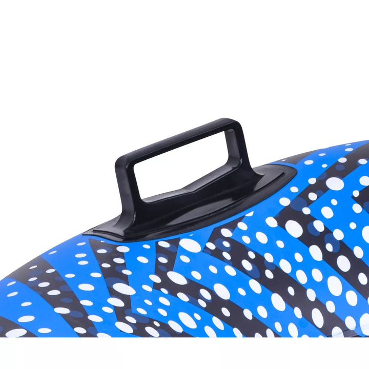 Pool Central Inflatable Ride-On Pool Float or Snow Tube - 37" - Blue and Black