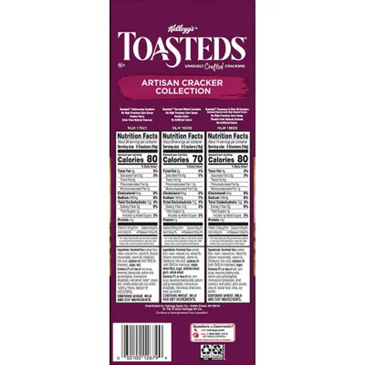 Kellogg'S Toasteds Crackers Variety Pack 40 Oz.