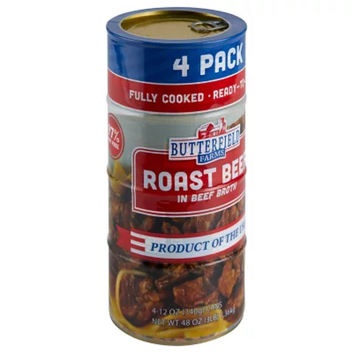 Butterfield Farms Roast Beef in Beef Broth (12 Oz., 4 Pk.)