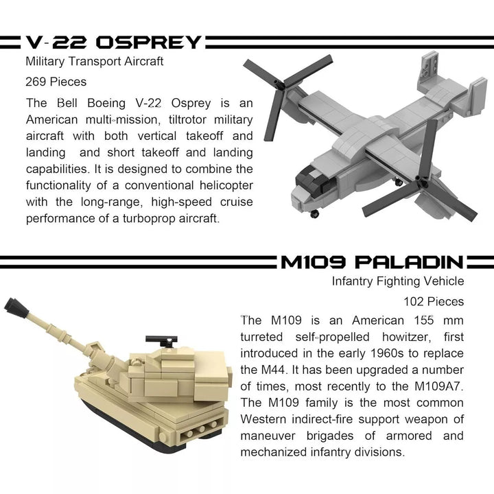 Apostrophe Games 5 in 1 Military Vehicles Building Block Set - Series 3 - 901Pcs