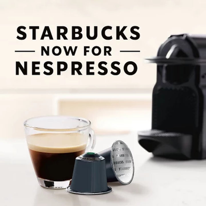 Starbucks by Nespresso Decaf Espresso Coffee Pods, Dark Roast 60 Ct.