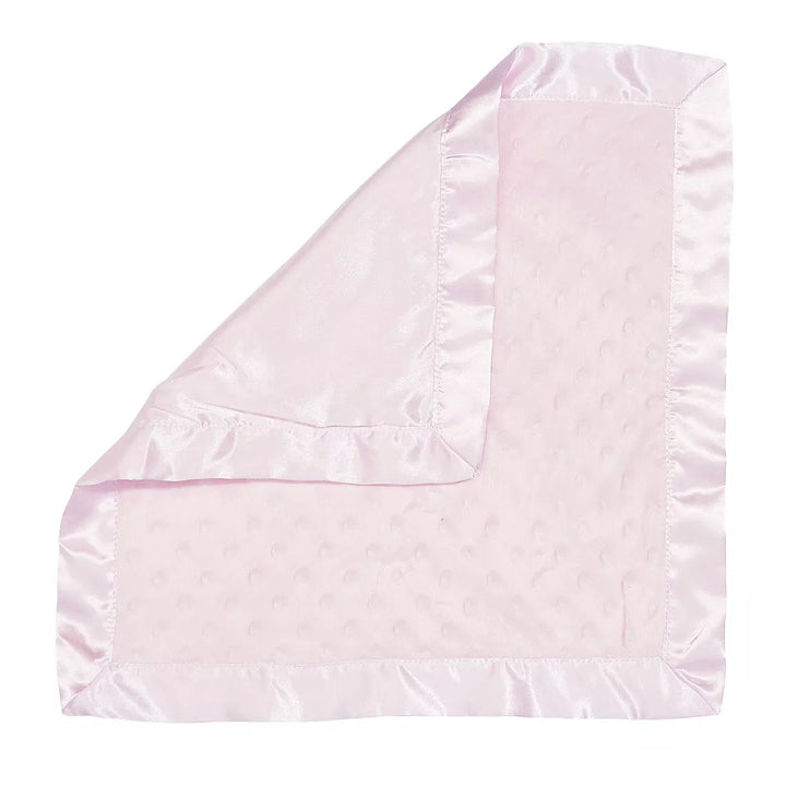 Bearington Baby Small Dottie Security Blankie (Pink) 16" X 16"