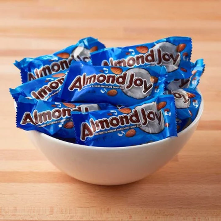 ALMOND JOY Coconut & Almond Chocolate Candy Bar, Snack Size, 60 Pcs.