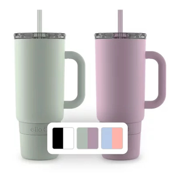 Ello Port 40-Oz. Stainless Steel Tumbler with Handle, Assorted Colors (2 Pk.)