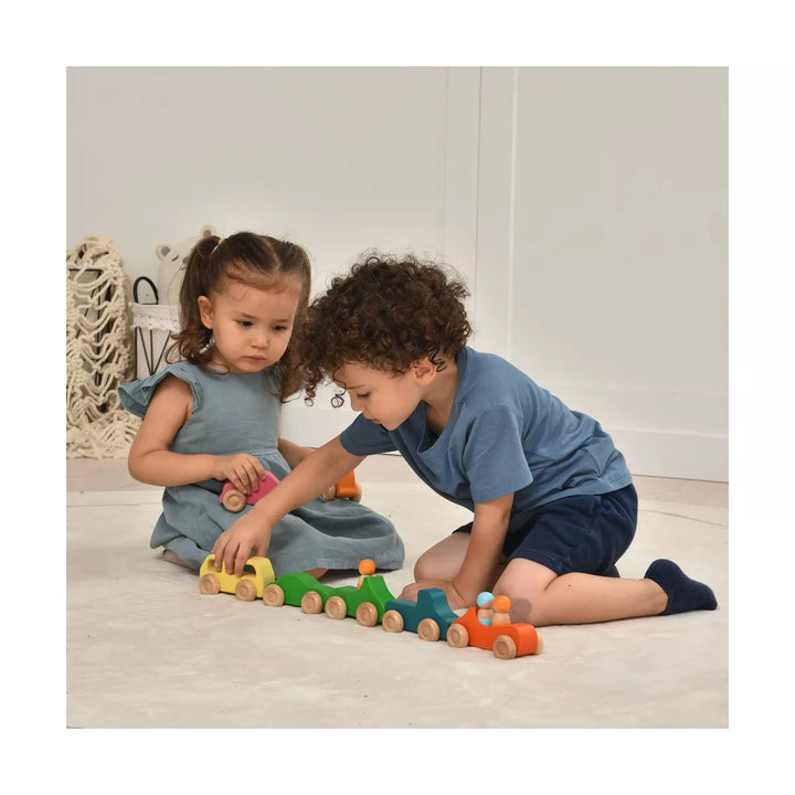 Avenlur Wooden Car Toy Set - 10 Piece Set