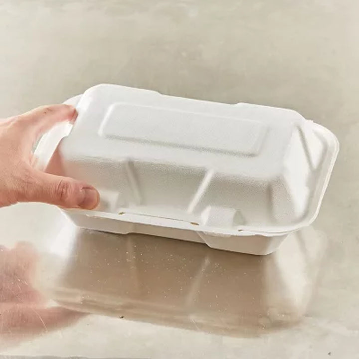 Hefty ECOSAVE Hoagie Hinged Lid Container 9" X 6", 75 Ct.