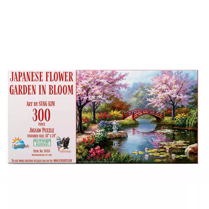 Sunsout Japanese Garden in Bloom 300 Pc Jigsaw Puzzle 34455