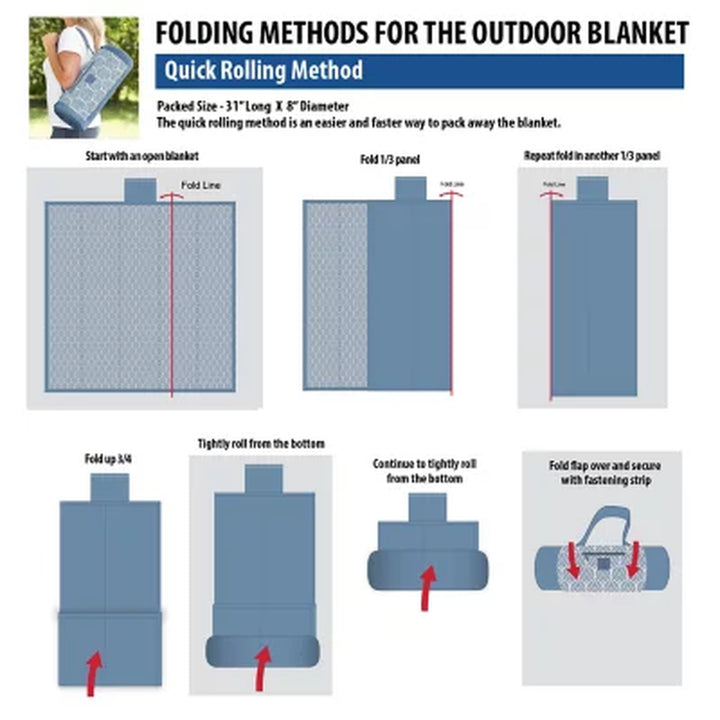 Member'S Mark Oversized 8' X 8' Outdoor Blanket (Assorted Colors)