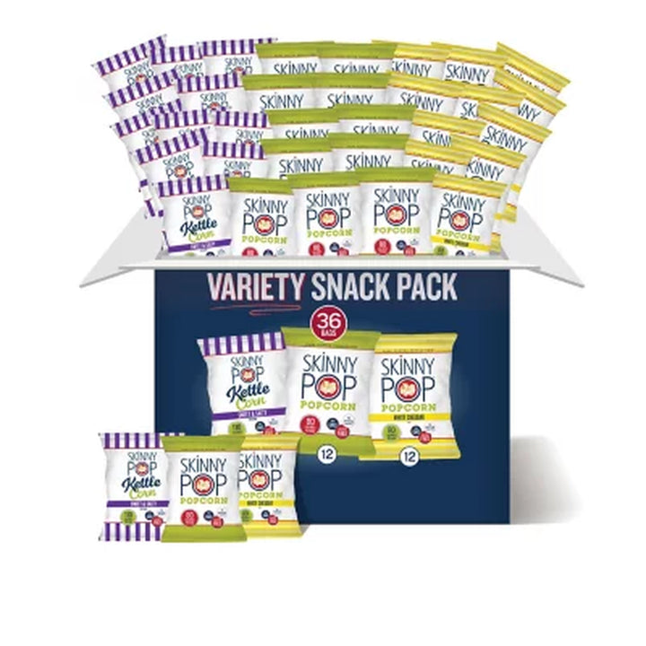 Skinnypop Popcorn Variety Snack Pack Bags 0.5 Oz., 36 Pk.