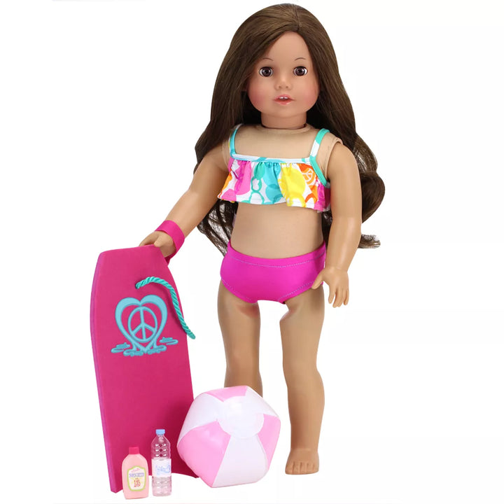 Sophia’S Bikini and Beach Accessories Set for 18" Dolls