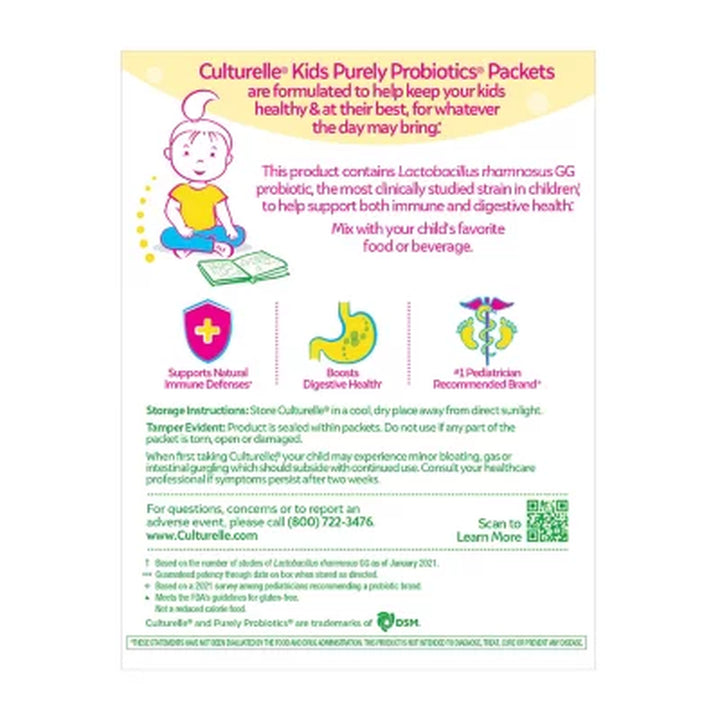 Culturelle Kids Purely Probiotics Packets 60 Ct.