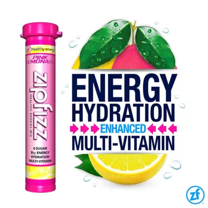 Zipfizz Energy Drink Mix, Pink Lemonade 20 Ct.