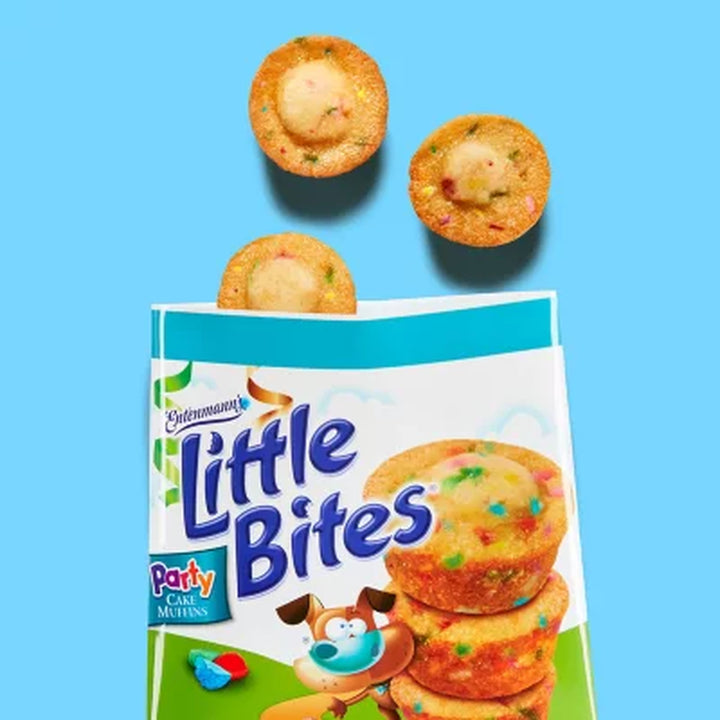 Entenmann'S Little Bites Party Cake Muffins, 1.65 Oz., 20 Pk.