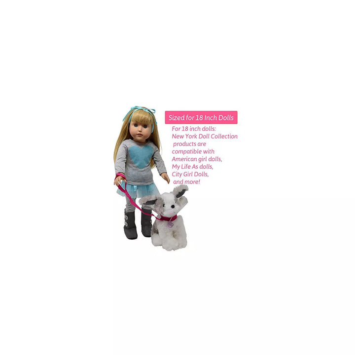 The New York Doll Collection 18 Inch Doll Plush Puppy Dog Accessories