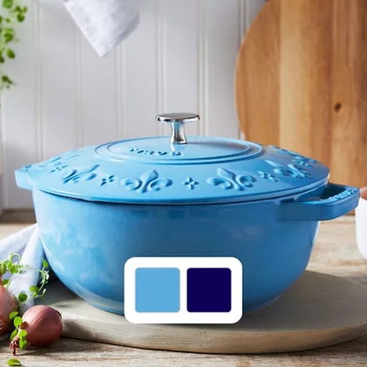 Staub Enameled Cast Iron 3.75-Quart Essential Fleur De Lis Cocotte (Assorted Colors)