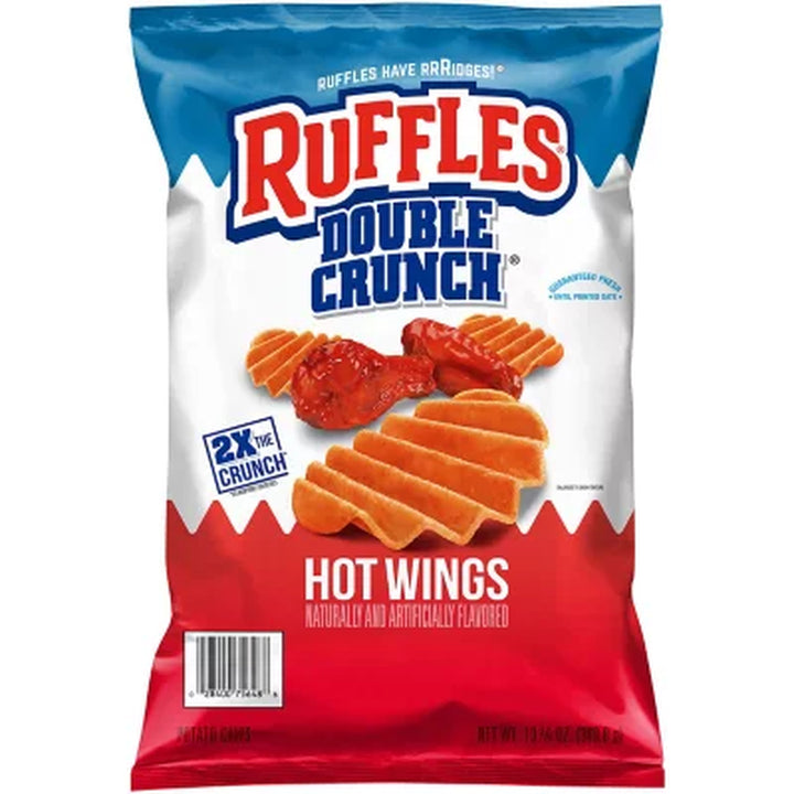 Ruffles Double Crunch Hot Wings Potato Chips, 13.75 Oz.