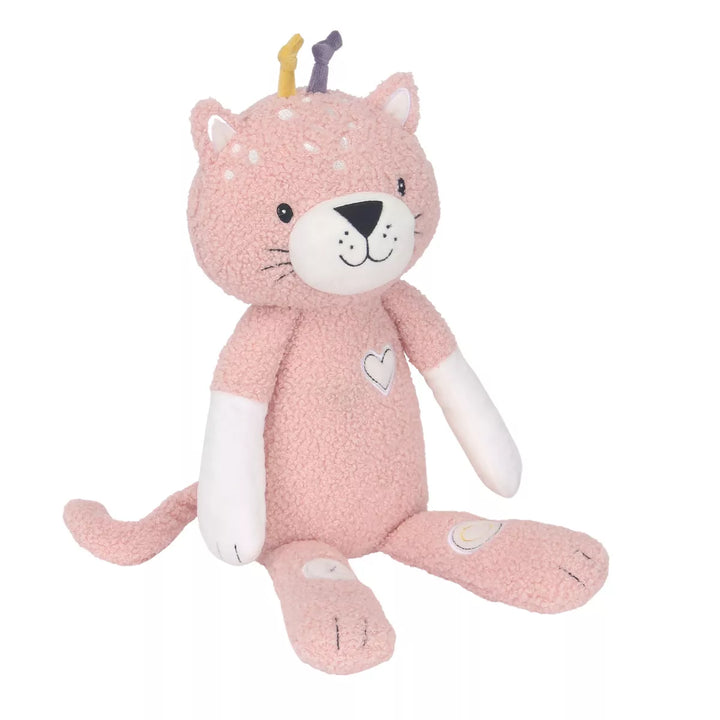 Lambs & Ivy Signature Pink Leopard Plush Stuffed Animal Toy - Maya