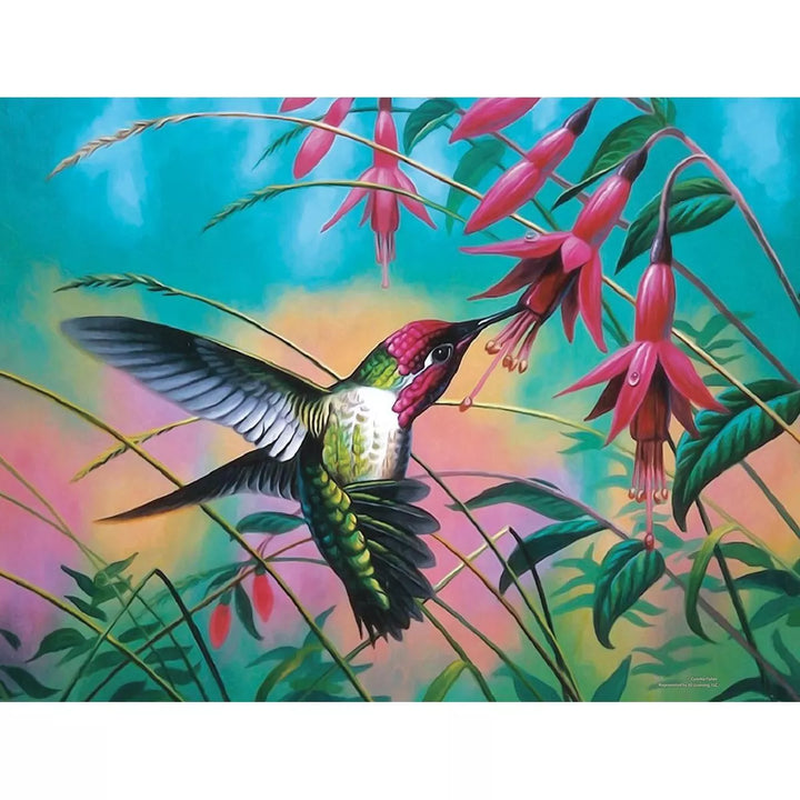 Sunsout Hummingbird Haven 500 Pc Jigsaw Puzzle 70941