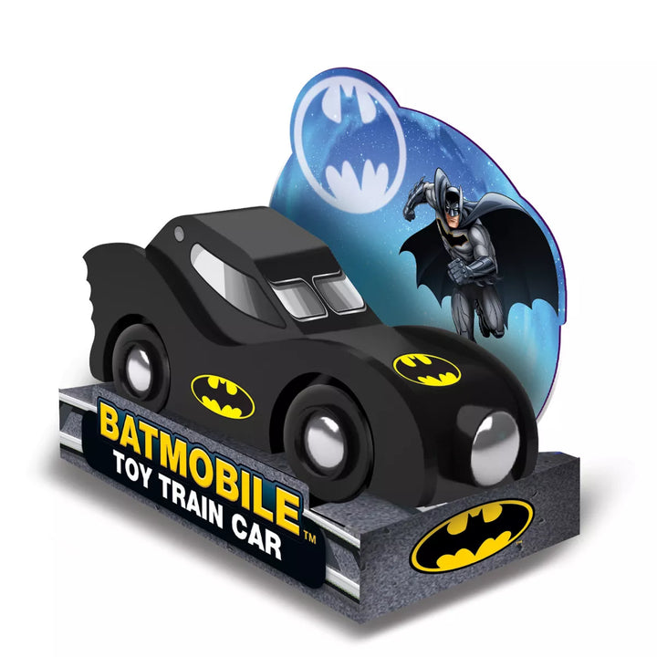 Masterpieces Officially Licensed Batman - Batmobile Wooden Toy Train Engine.