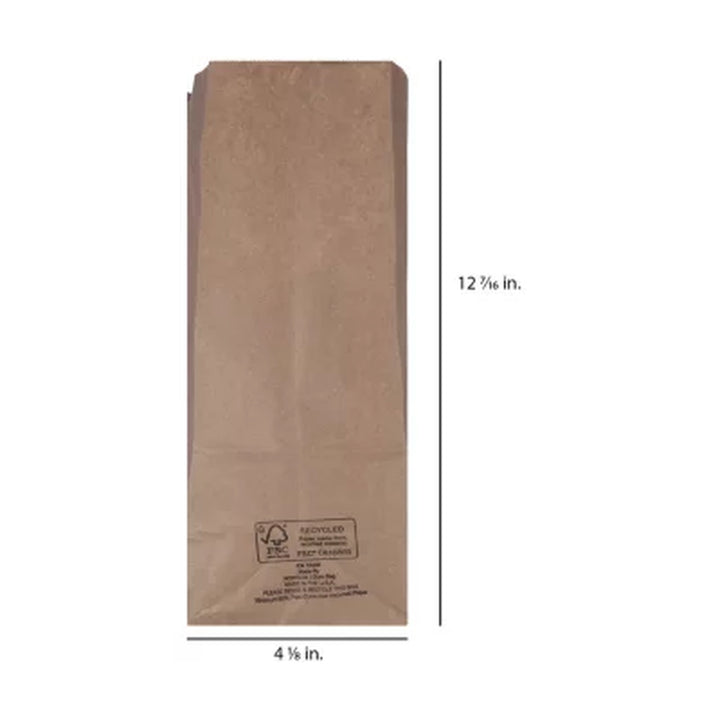 Duro Brown Paper Bag, 8# Kraft Bags (500 Ct.)