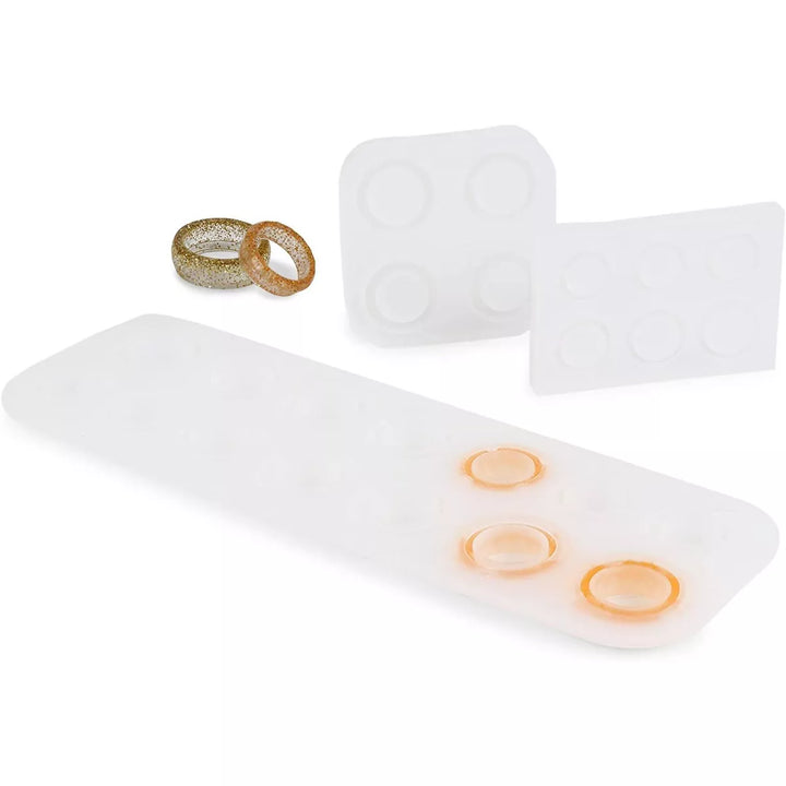 Bright Creations 3 Pieces Silicone Making Kit for Resin Rings, DIY Jewelry, Arts and Crafts