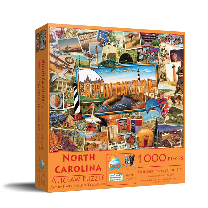 Sunsout North Carolina 1000 Pc Jigsaw Puzzle 70049