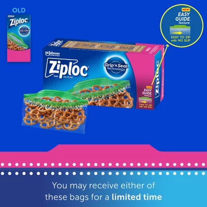 Ziploc Grip 'N Seal Top Snack Bags, 300 Ct.