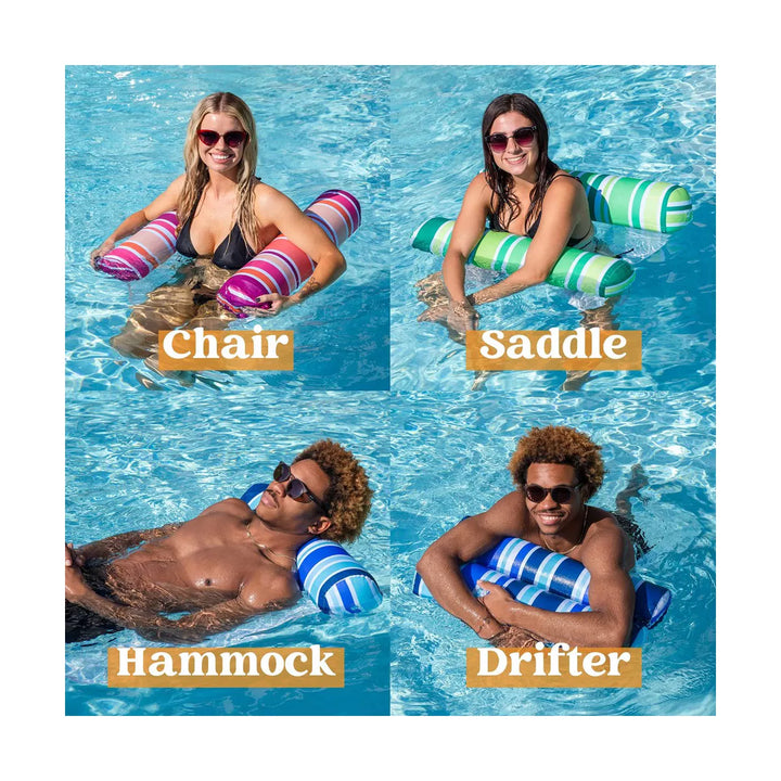 Syncfun 3Pcs Inflatable Pool Float Hammock for Adult, Multi-Purpose Swimming Pool Accessories for Pool, Lake, Beach, Outdoor