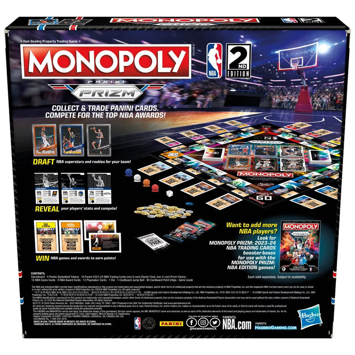 Monopoly Prizm: NBA 2Nd Edition Board Game