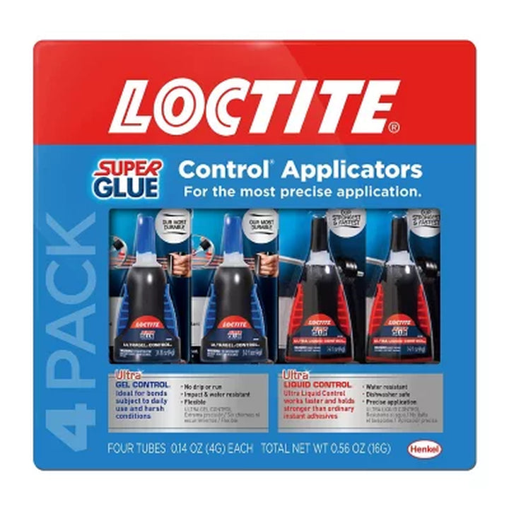 Loctite 2 Ultragel and 2 Ultra Liquid Super Glue 4 Pack