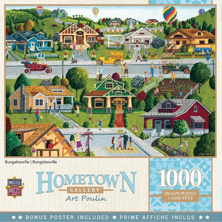 Masterpieces Inc Hometown Gallery Bungalowville 1000 Piece Jigsaw Puzzle