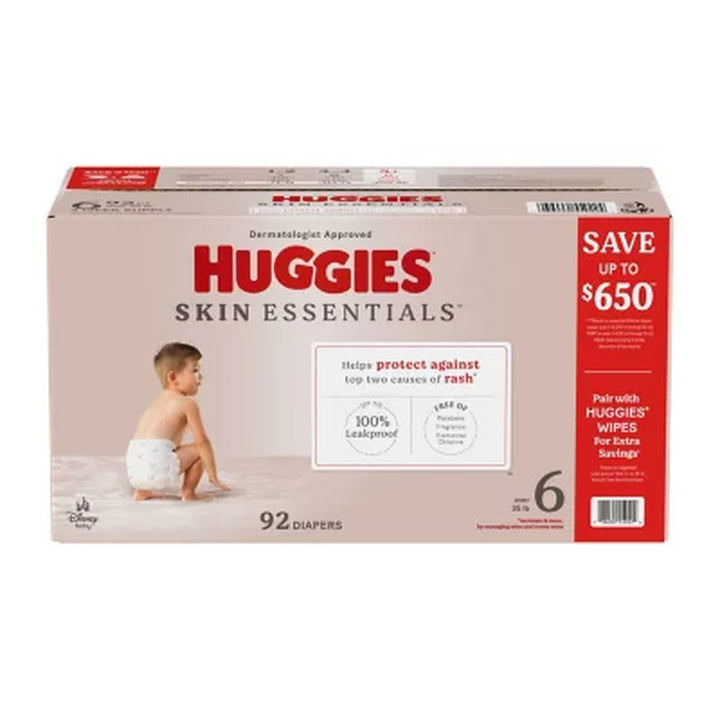 Huggies, Skin Essentials Baby Diapers, Sizes: 1-6