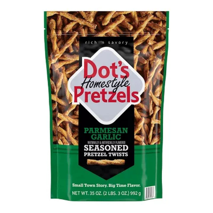 Dot'S Homestyle Pretzels Parmesan Garlic Seasoned Pretzel Twists, 35 Oz