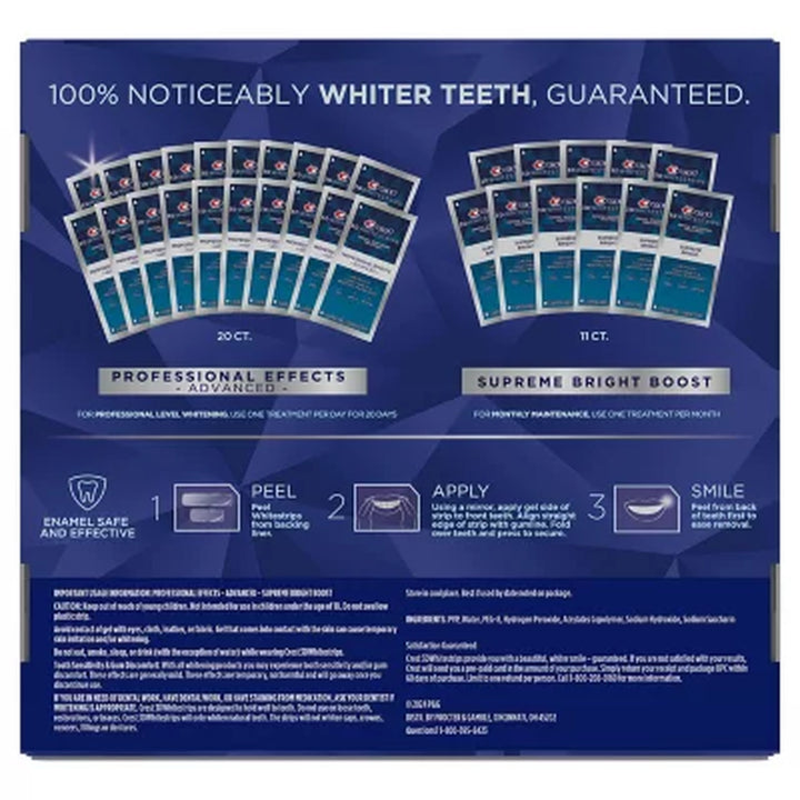 Crest 3D Whitestrips Professional Effects & Supreme Bright Whitening Kit