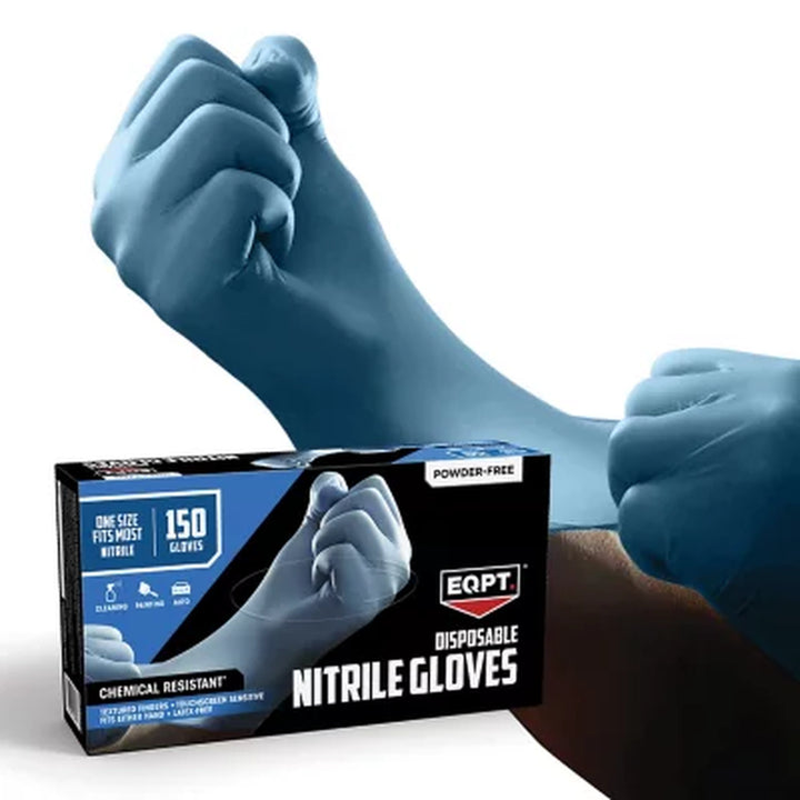 EQPT Blue Powder-Free Nitrile Gloves, 2 Pk., 300 Ct.
