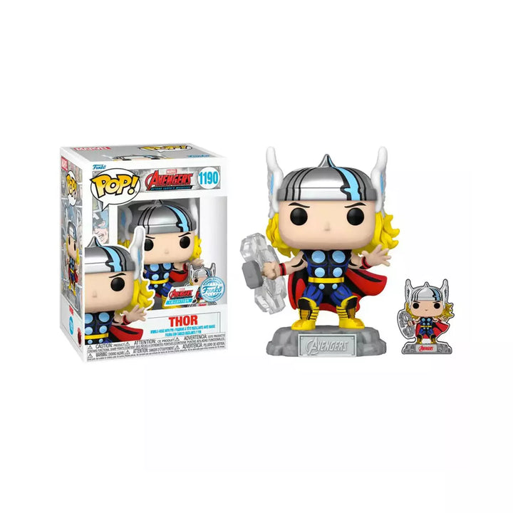Funko Pop! & Pin: the Avengers: Earth'S Mightiest Heroes - 60Th Anniversary, Thor with Pin, Exclusive