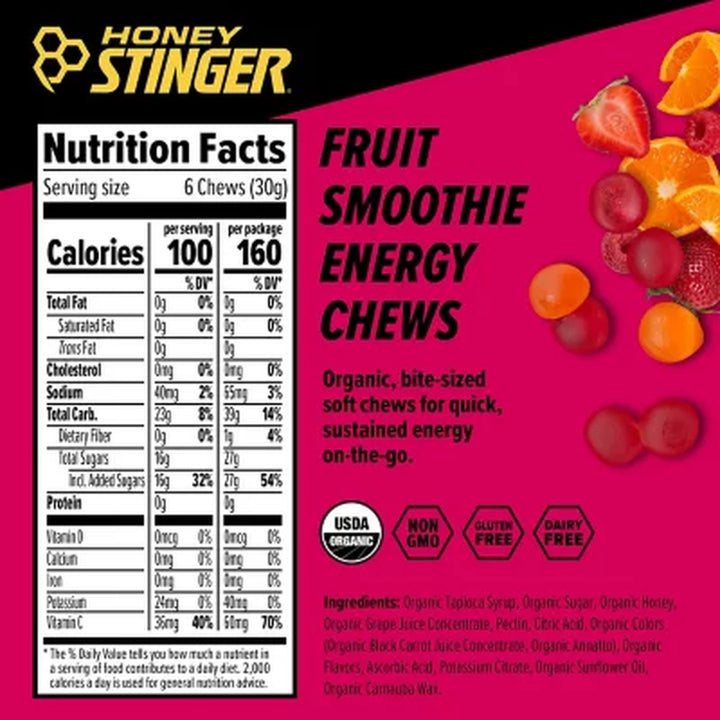 Honey Stinger Organic Energy Chews, Choose Your Flavor (12 Ct.)