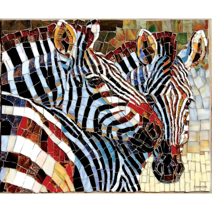 Sunsout Stained Glass Zebras 1000 Pc Jigsaw Puzzle 70725