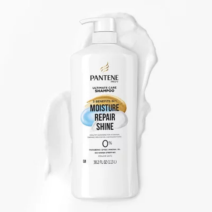 Pantene Pro-V Ultimate Care Moisture + Repair + Shine Shampoo, 38.2 Fl. Oz.