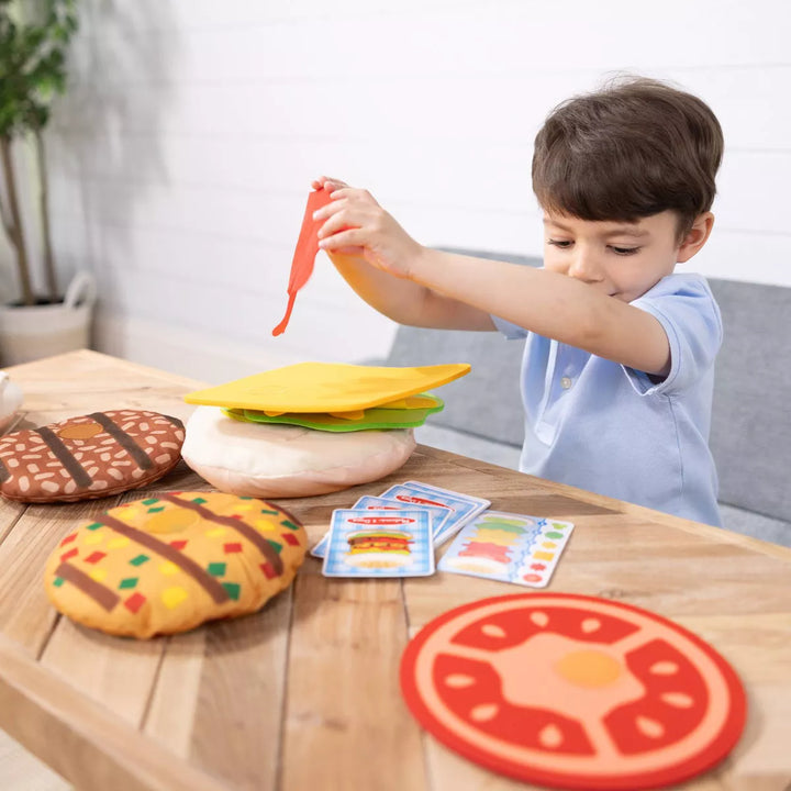 Melissa & Doug Burger Matching, Catching, and Stacking Games