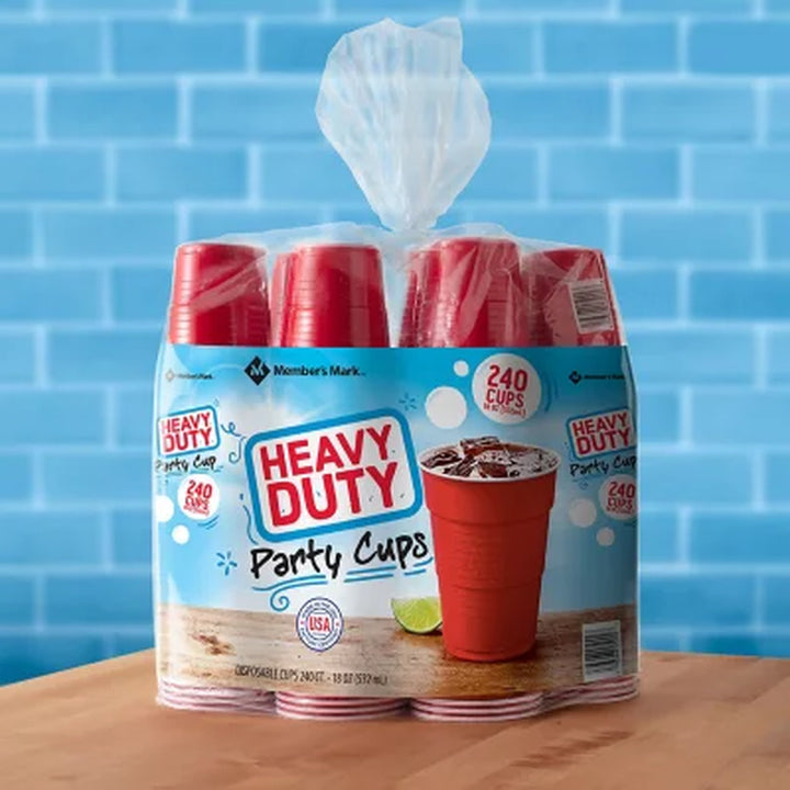 Member'S Mark Heavy-Duty Red Cups 18 Oz., 240 Ct.