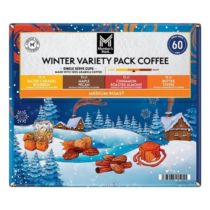 Member’S Mark Medium Roast Winter Coffee Pods, Variety Pack, 60 Ct.